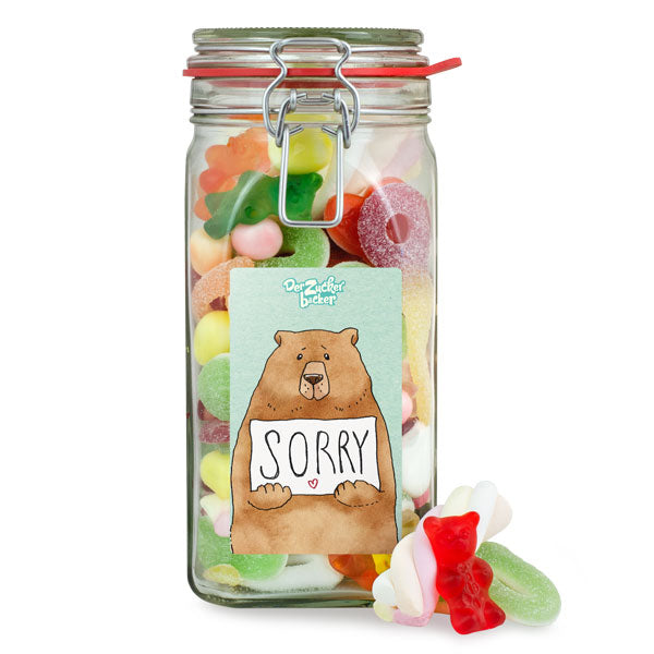 Sorry-Süßigkeitenglas – Der Zuckerbäcker