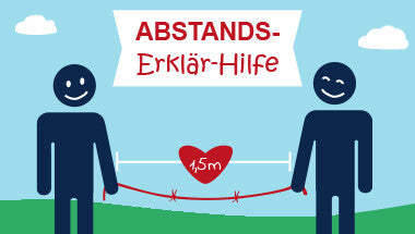 Süße Abstands-Erklär-Hilfe