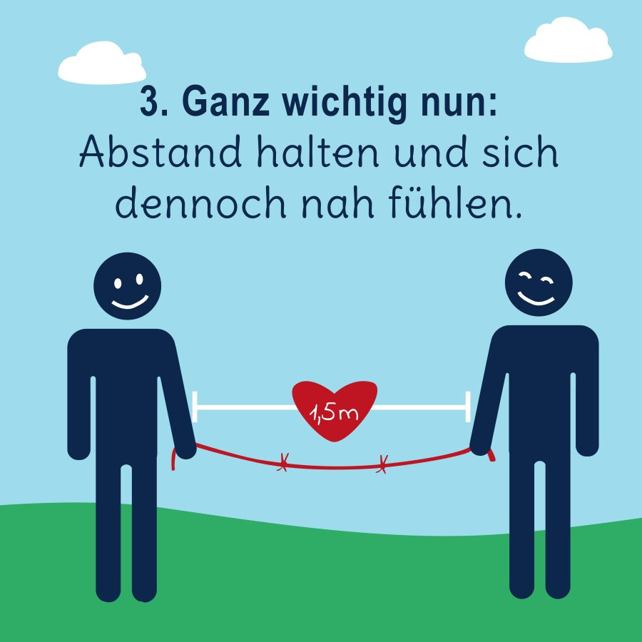 Abstands-Erklär-Hilfe 5er Set