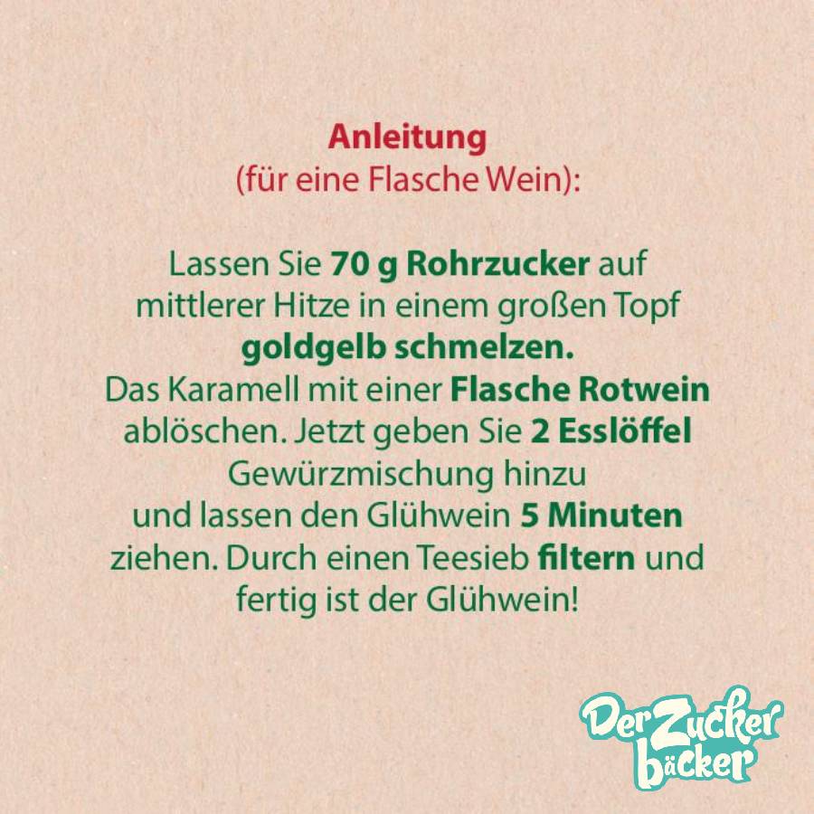 DIY Flasche - Glühweingewürz