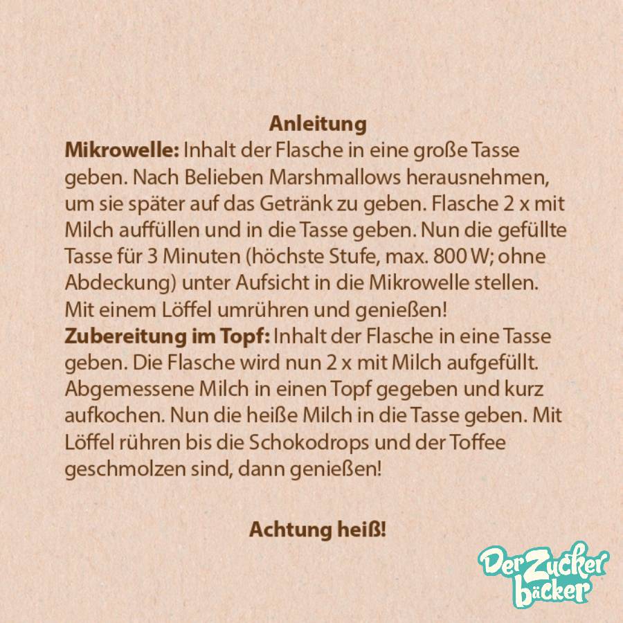 DIY Flasche - Karamell Trinkschoki