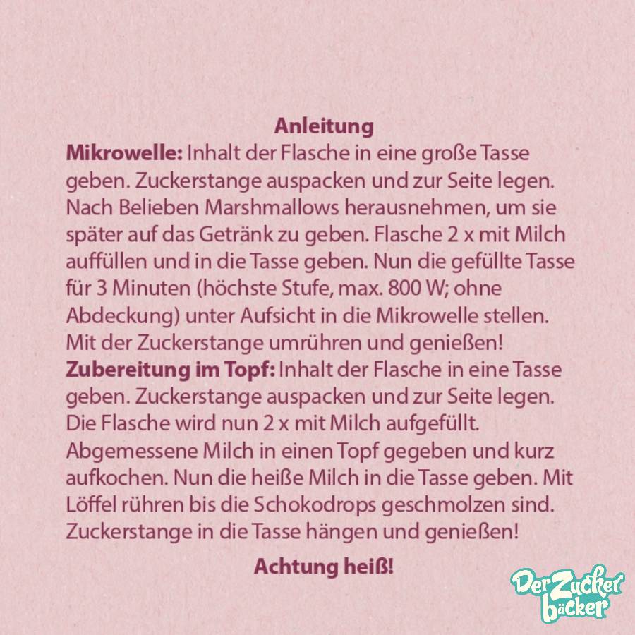 DIY Flasche - Ruby Trinkschoki
