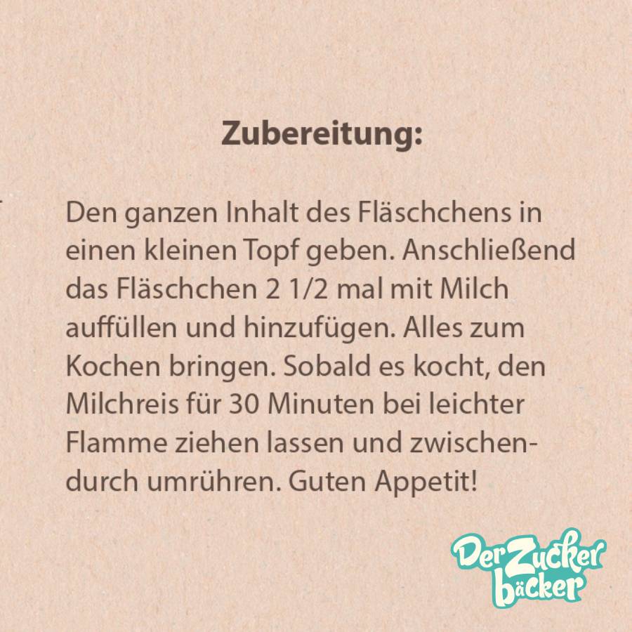 DIY Flasche - Milchreis Zimt und Zucker