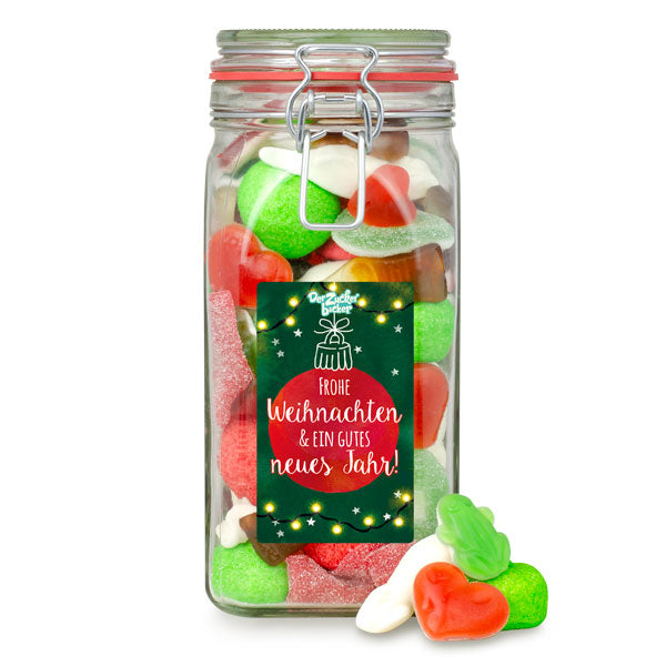 Frohe Weihnachten Süßigkeitenglas
