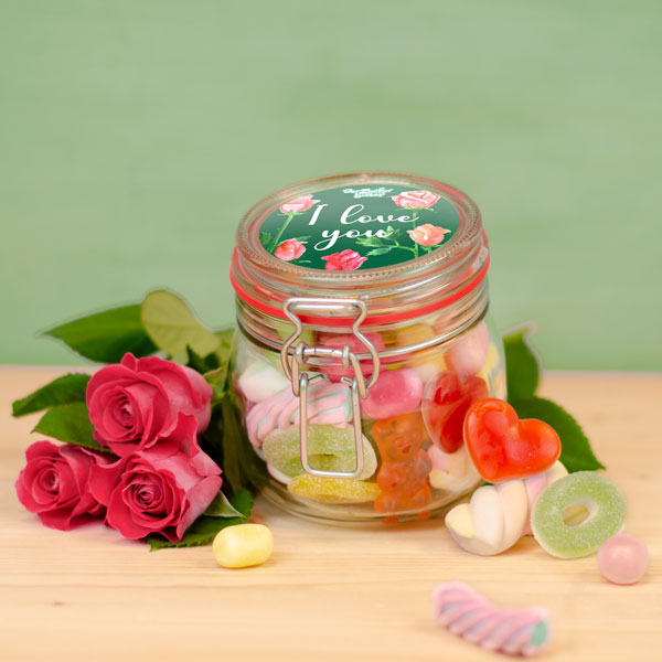 Kleines I Love You Glas