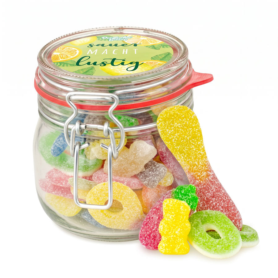 Kleines Sauer macht lustig Glas