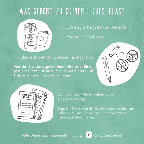 Glas voll Liebe