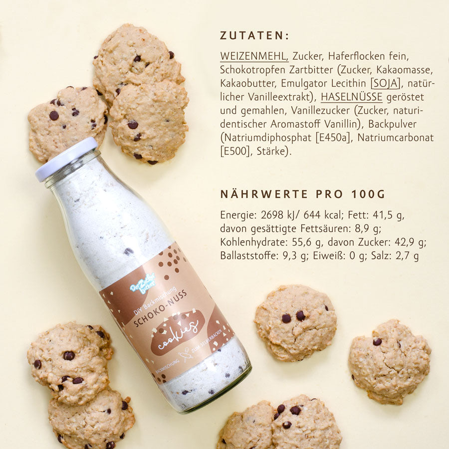DIY Backmischung – Schoko-Nuss Cookies