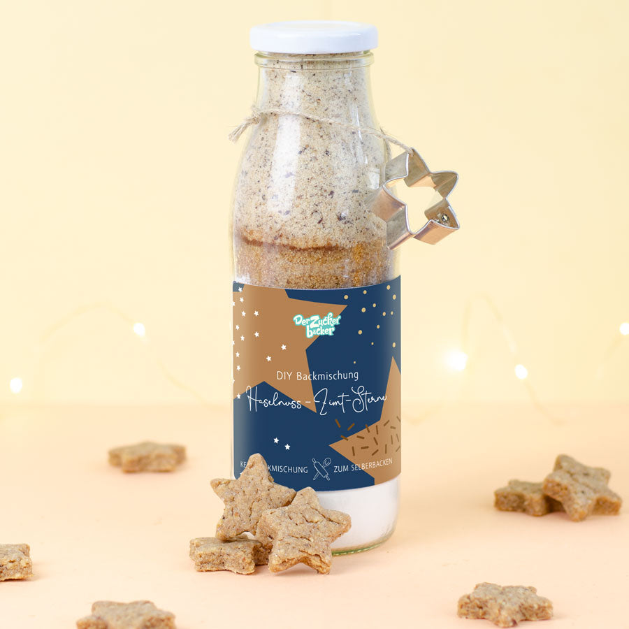 DIY Backmischung - Haselnuss-Zimt-Sterne