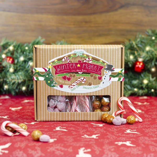 Wintermarkt in einer Box