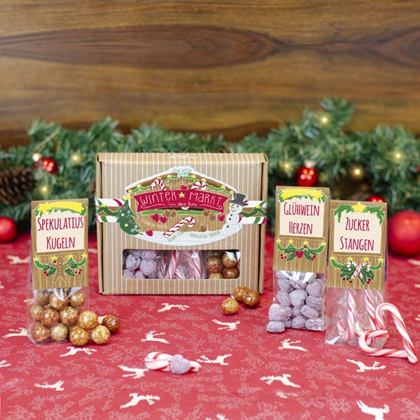 Wintermarkt in einer Box