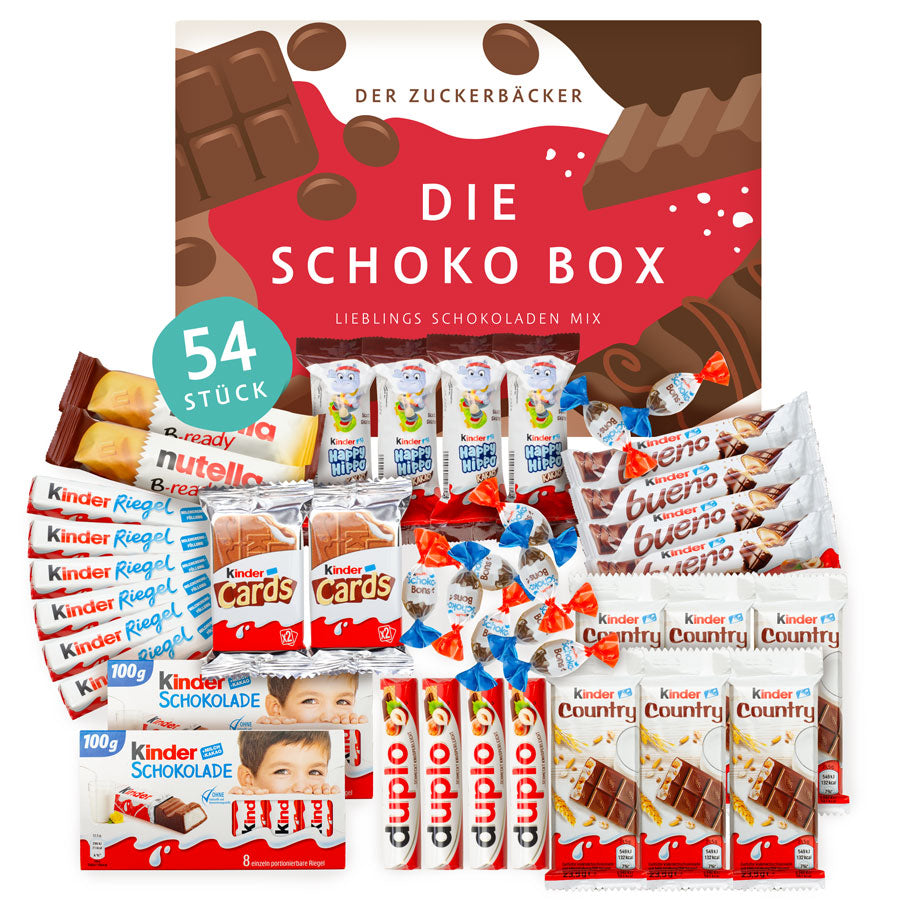 Schokoladen Geschenkbox - Genussmomente mit Kinder Schokolade