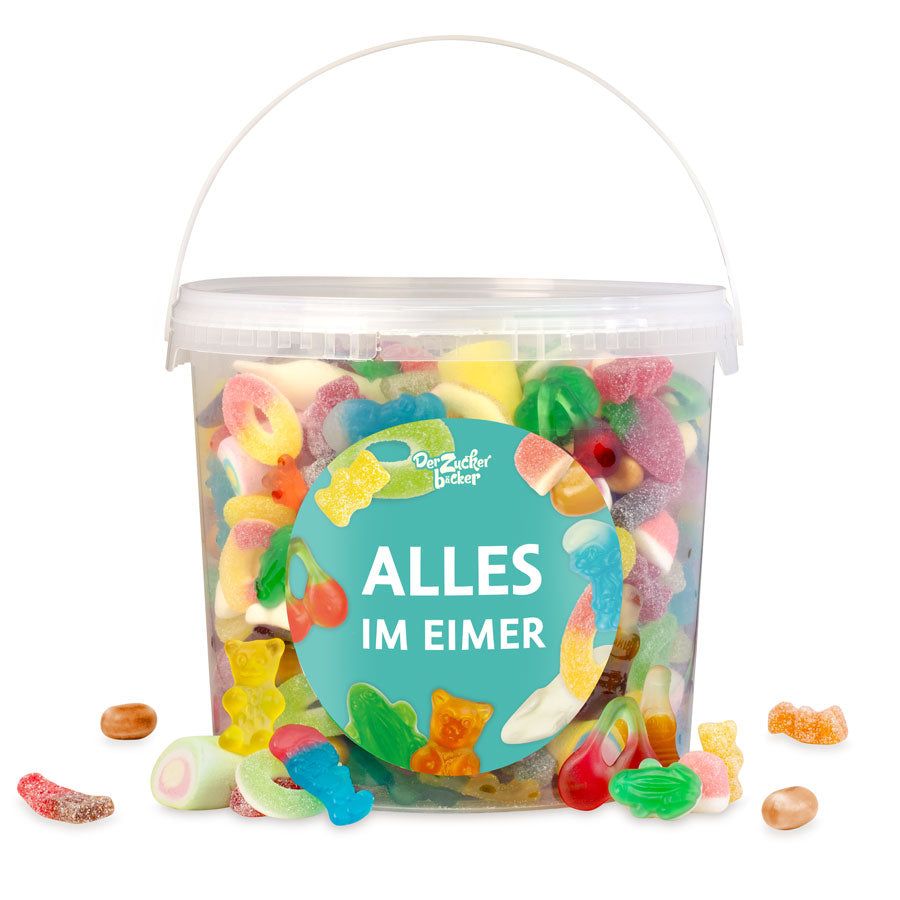 Alles im Eimer XL – Süßigkeiten Eimer mit großem Süßigkeiten-Mix