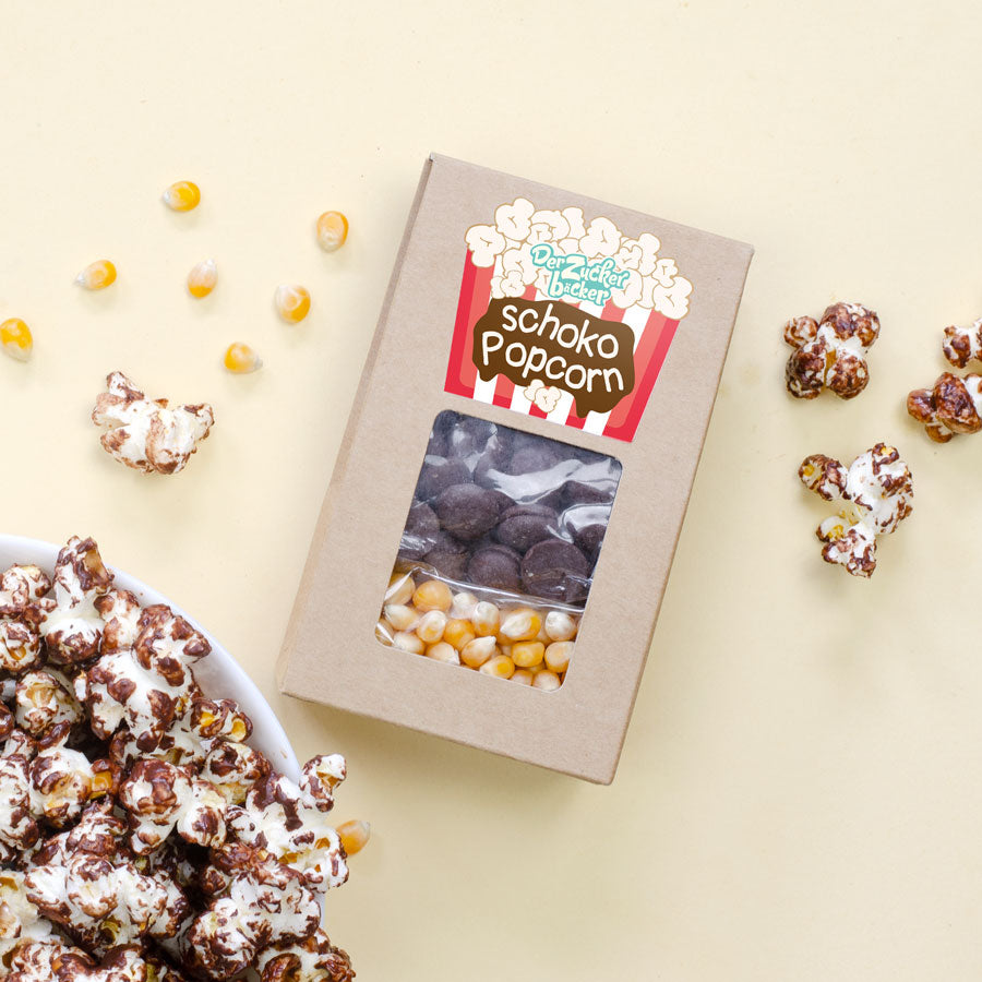 Schoko Popcorn Snackbox – DIY Genuss