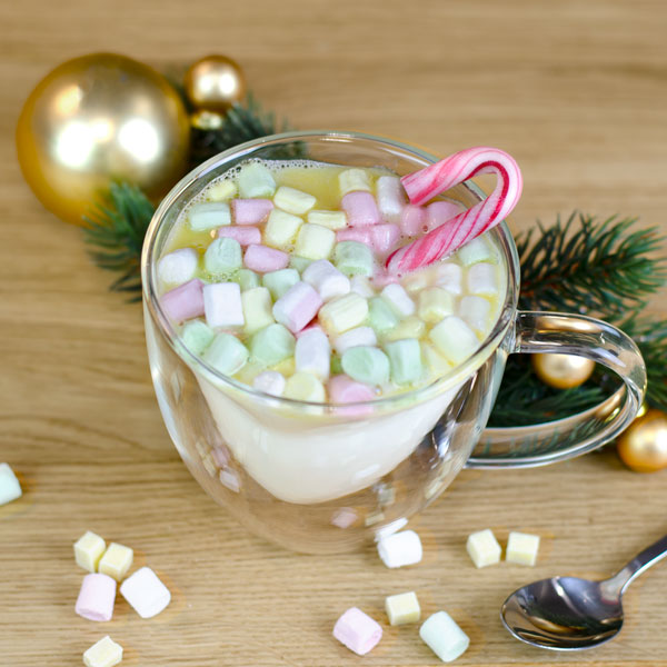 DIY Flasche - Weiße Trinkschokolade