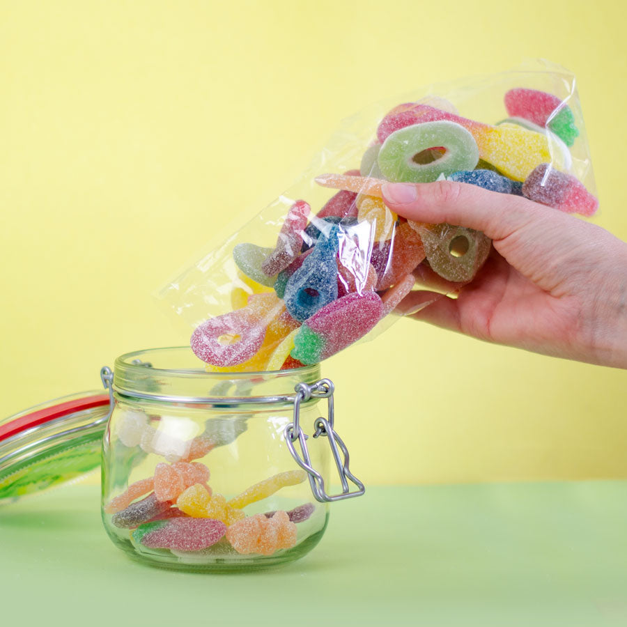 Kleiner Nachfüllbeutel Sauer macht lustig