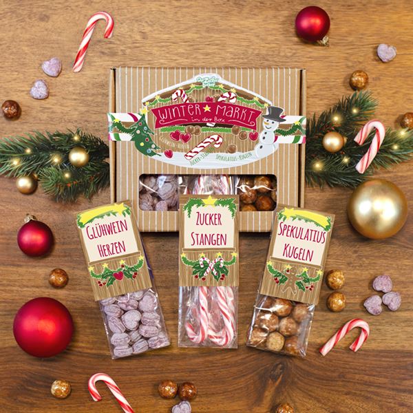 Wintermarkt in einer Box