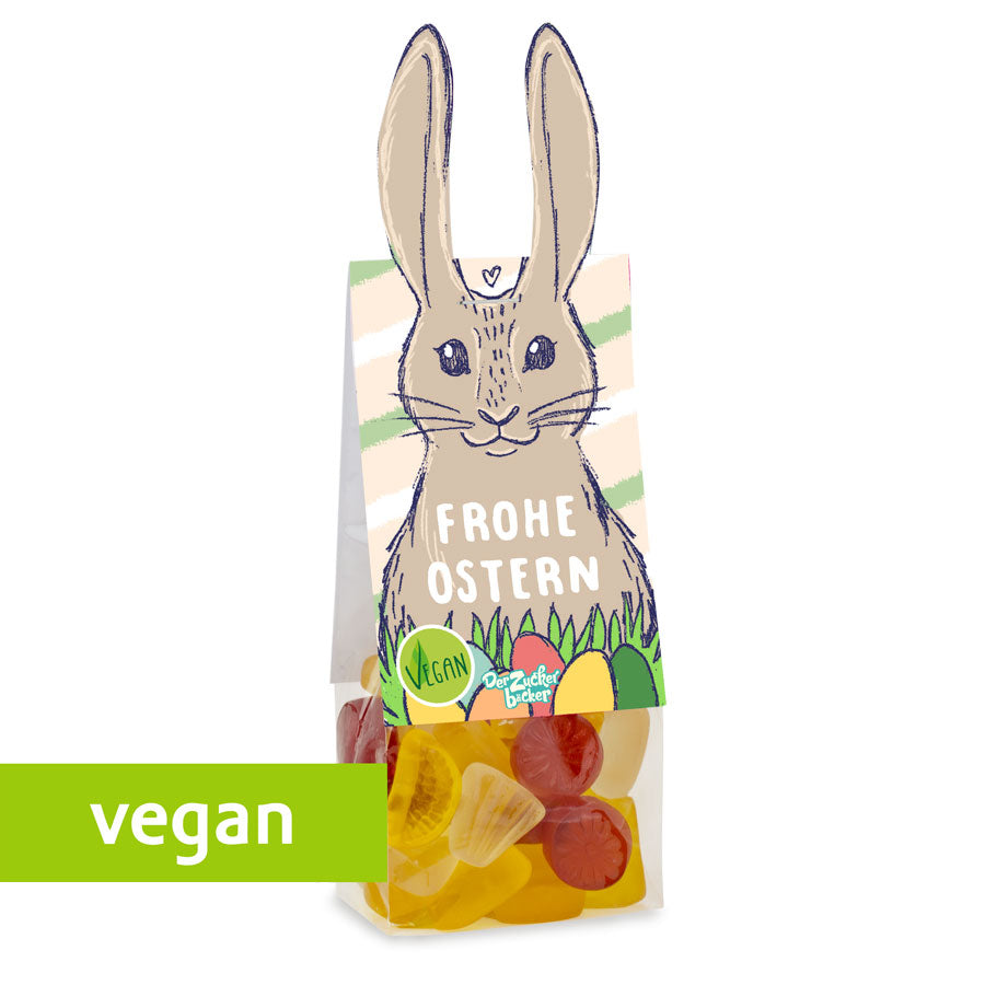 Vegane Ostern Naschbeutel – Fruchtige Süßigkeiten ohne Gelatine, liebevoll verpackt