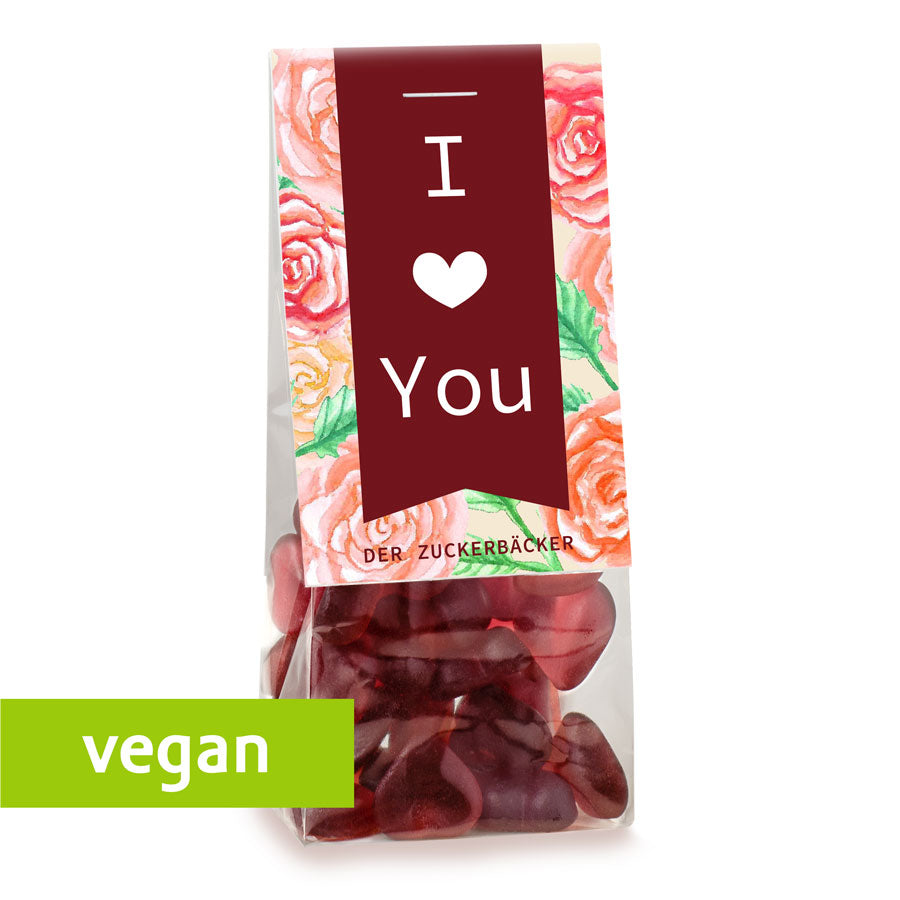 „I Love You“ Geschenkbeutel – Süßigkeiten zum Valentinstag, liebevoll verpackt