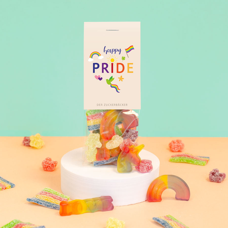 Pride Geschenk-Beutel - vegane Süßigkeiten als LGBTQ+ Geschenk
