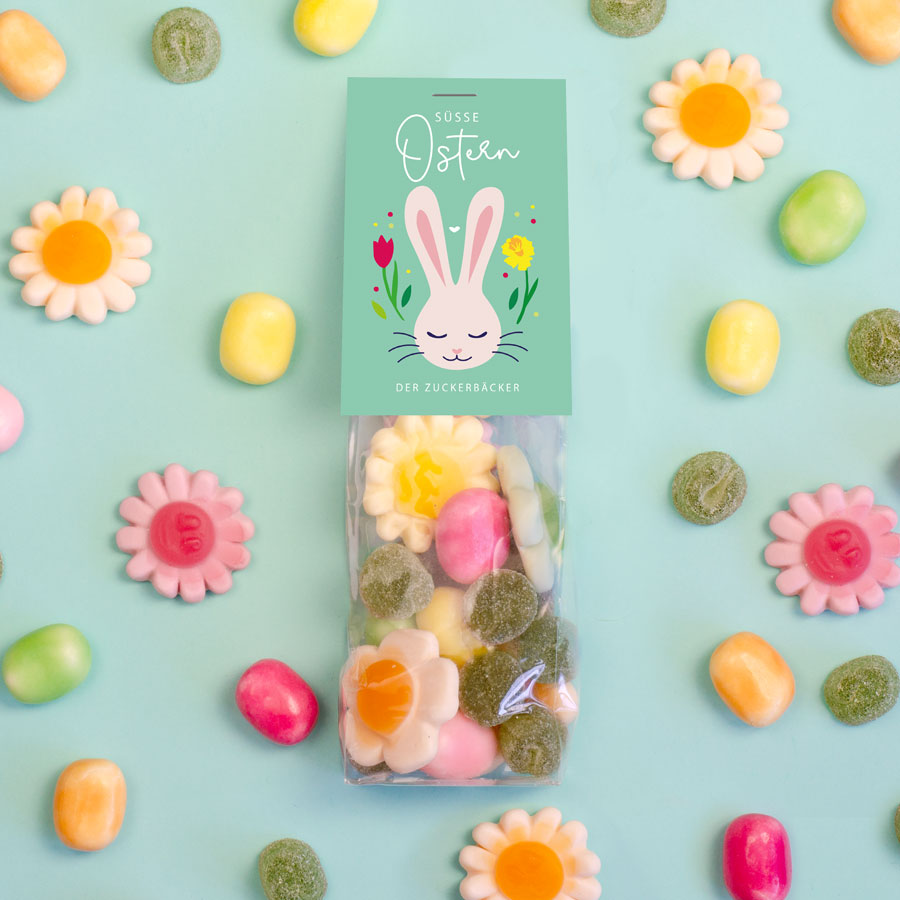 „Süße Ostern“ Naschbeutel – Fruchtige Oster-Süßigkeiten, liebevoll verpackt fürs Osternest