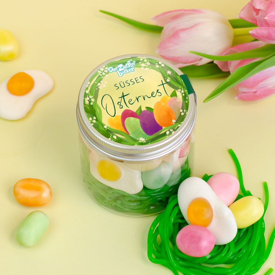Osternest Dose – Oster Süßigkeiten Mix