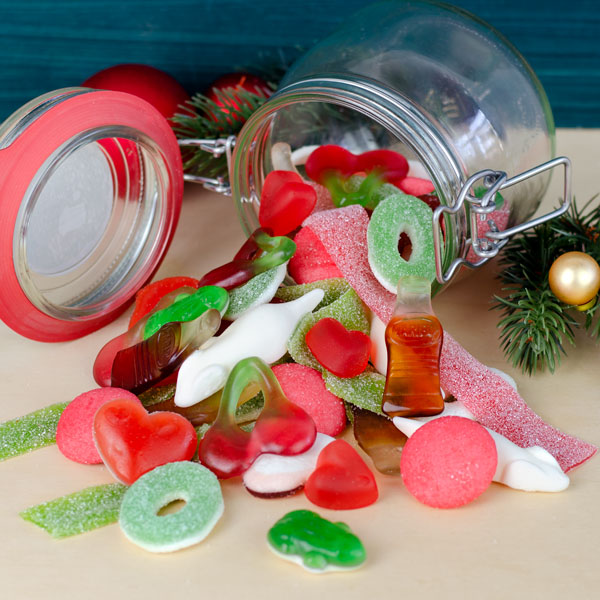 Kleines Weihnachtsglas