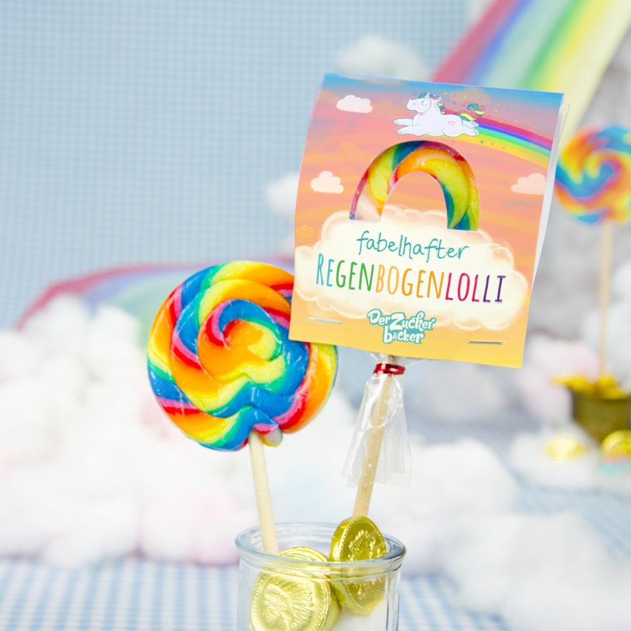 Fabelhafter Regenbogenlolli