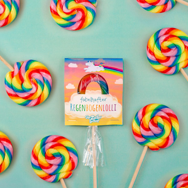 Fabelhafter Regenbogenlolli