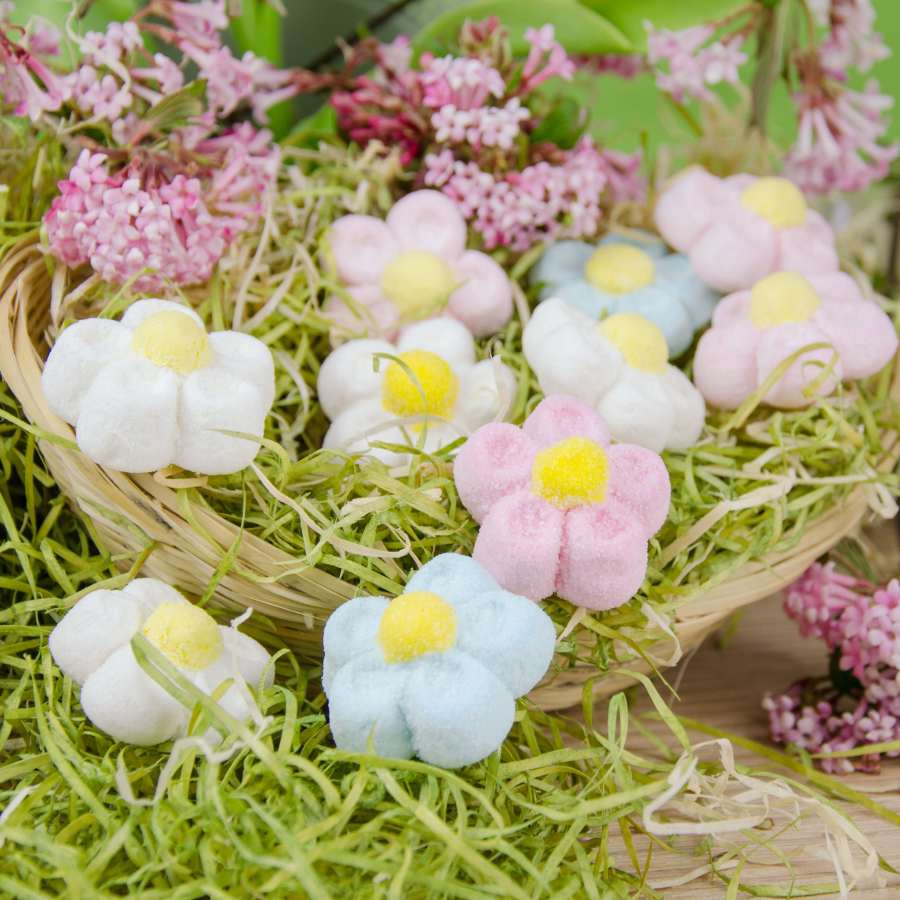 Schaumzucker Blumen