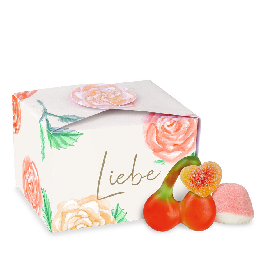 Kleine Geschenkbox Liebe – Romantisches Süßigkeiten-Set, liebevoll verpackt zum Valentinstag