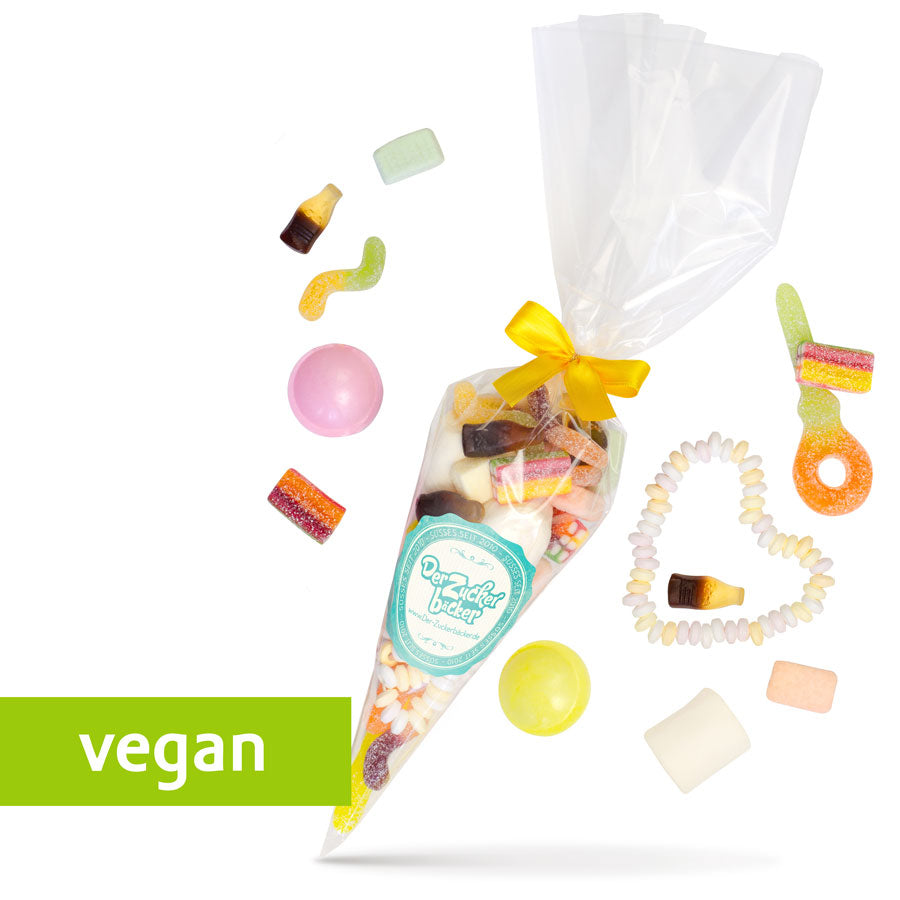 Vegane Süßigkeiten-Tüte