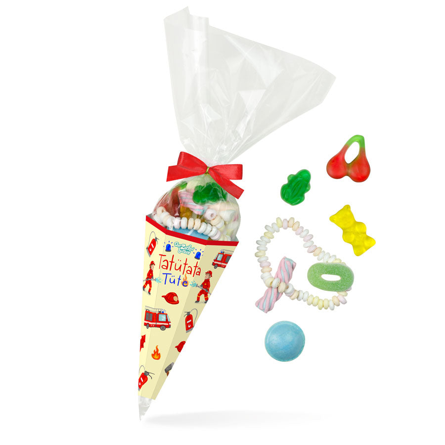Tatütata-Tüte - süßes Geschenk zur Einschulung