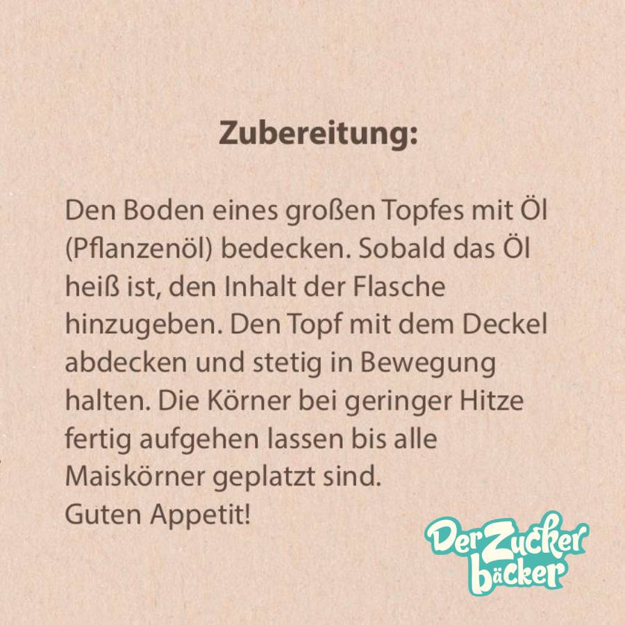 DIY Flasche - Zimt Popcorn