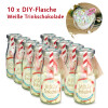 DIY Flasche - Weiße Trinkschokolade 10er Set